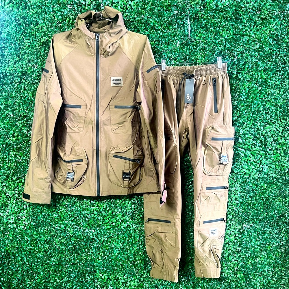 8&9 MFG (COMBAT NYLON) JACKET/JOGGER- HONEY 🍯 size MEDIUM